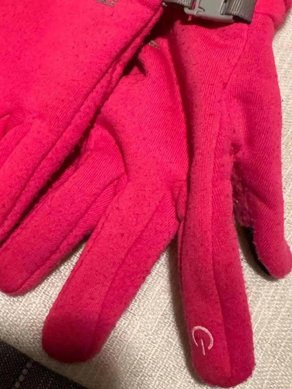 Pink Touchscreen Gloves sos small